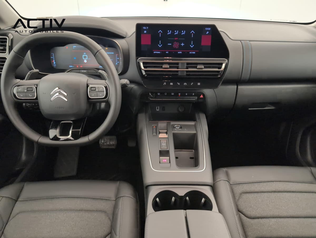 Citroën C5 Aircross : planche de bord avec écran tactile, combiné numérique et console centrale