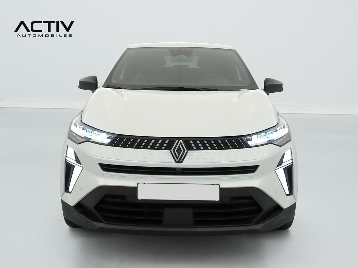 Renault Captur : face avant blanche avec optiques à LED et rétroviseurs noirs