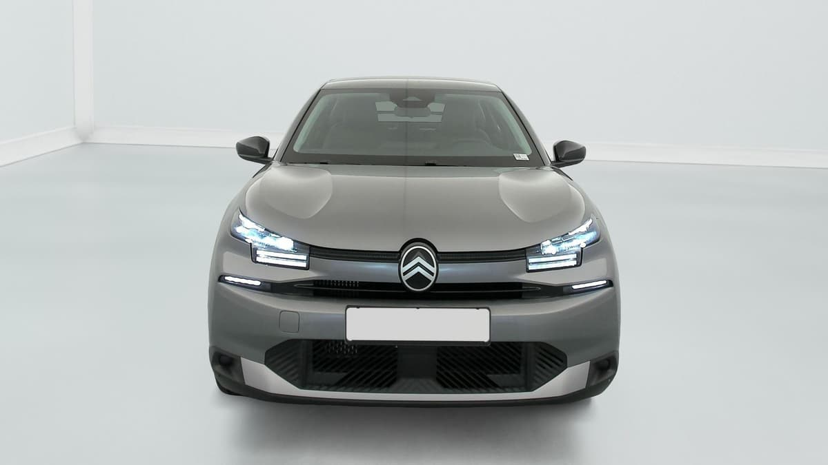 Citroën C4 : face avant grise avec projecteurs LED et rétroviseurs