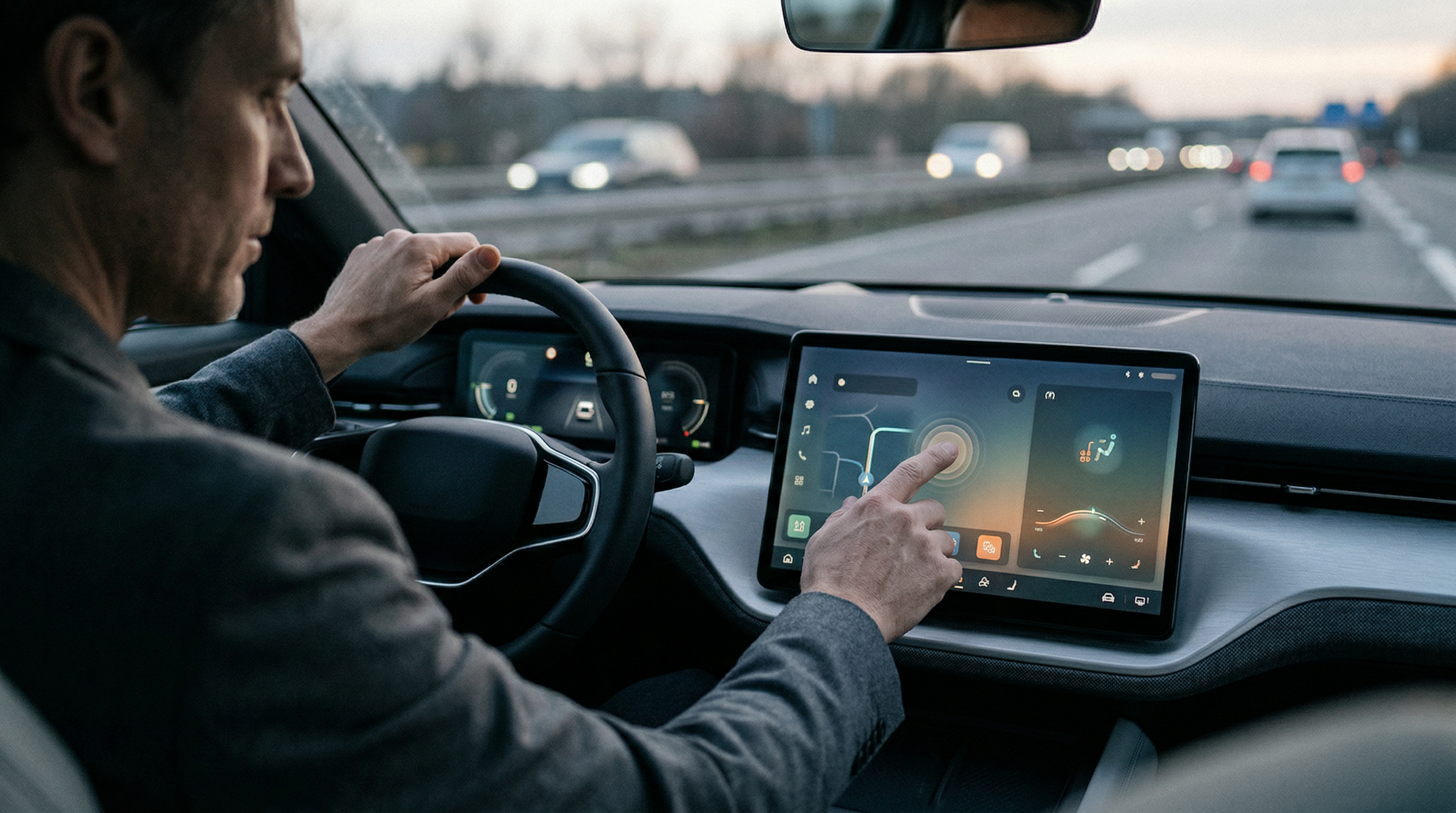 Écran tactile haptique en voiture : comment ça marche ?